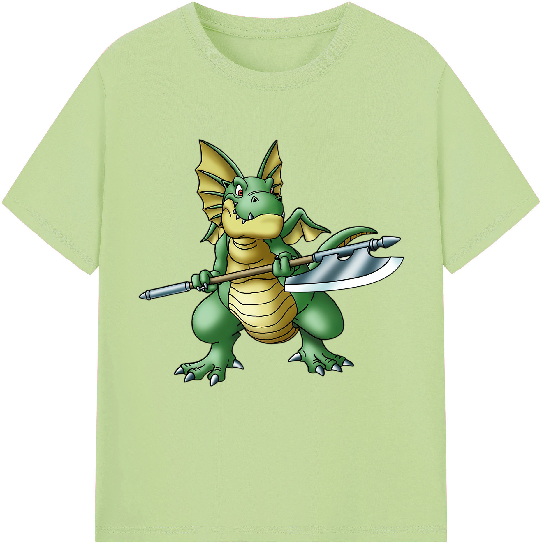 （画像用） ドラゴンクエスト Doragon Kuesuto Dragon Quest 綿100％半袖Tシャツ（フロントプリント）